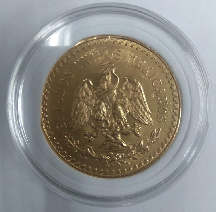 Gold Mexico 50 Pesos 1945 - 37.5 Gram 